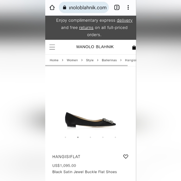 Manolo Blahnik Hangisi flats - Picture 13 of 13